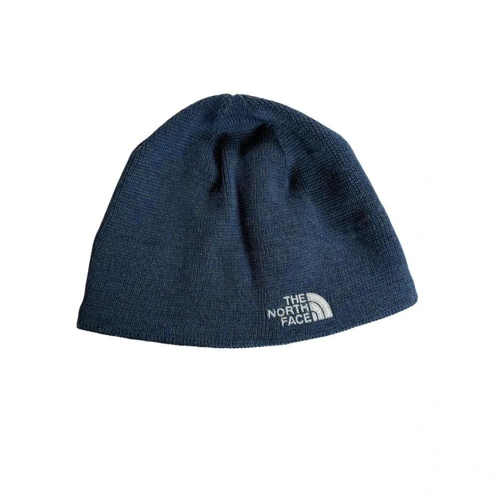The North Face beanie unisex blue fleece lining
